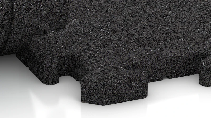 Pusselsystem med lätt rundad fals