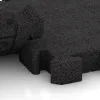 Großaufnahme vom Verbindungssystem von WARCO-Boden 3180 - Utomhus trallplatta im Farbdesign Anthracite. Abmessungen 500 x 500 x 60 mm.