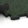 Großaufnahme vom Verbindungssystem von WARCO-Boden 5023 - Kantplatta im Farbdesign Engelsk Gräsmatta. Abmessungen 1000 x 485 x 30 mm.