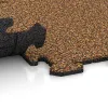 Großaufnahme vom Verbindungssystem von WARCO-Boden 3901 - Hundsportgolv HD im Farbdesign Terra Cotta. Abmessungen 500 x 500 x 18 mm.