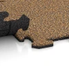 Großaufnahme vom Verbindungssystem von WARCO-Boden 0151 - Träningsmatta 18 mm im Farbdesign Rattan. Abmessungen 50 x 50 x 1,8 cm | 0,25 m².