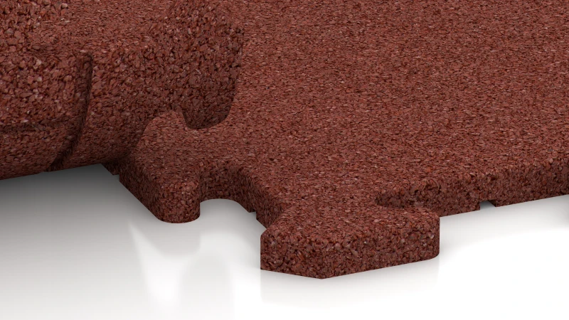 Pusselsystem med lätt rundad fals