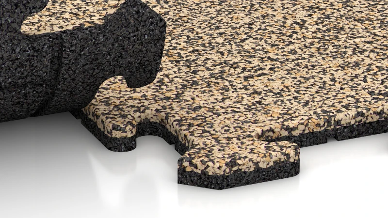 Pusselsystem med lätt rundad fals