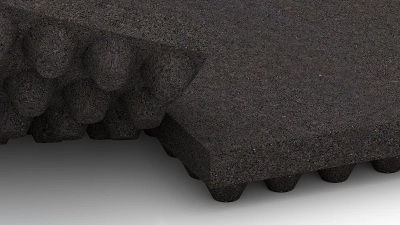 Läggning med oregelbunden förskjutning