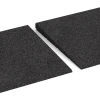Großaufnahme vom Verbindungssystem von WARCO-Boden 2308 - Tröskelramp 75 cm im Farbdesign Antracit. Abmessungen 75 x 30 cm | 8 < 25 mm.