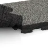 Großaufnahme vom Verbindungssystem von WARCO-Boden 1424 - Terrassplatta Classic im Farbdesign Grå Granit. Abmessungen 500 x 500 x 50 mm.
