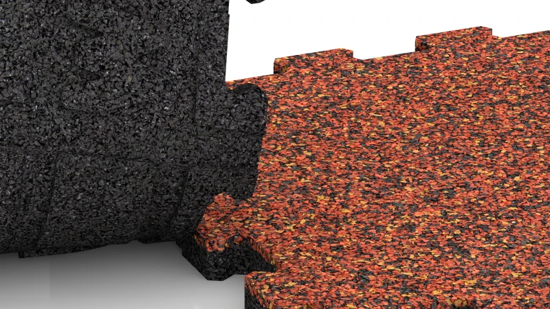 Utskuren pusselsystem utan fals