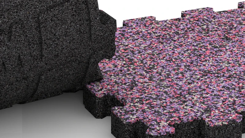 Utskuren pusselsystem utan fals