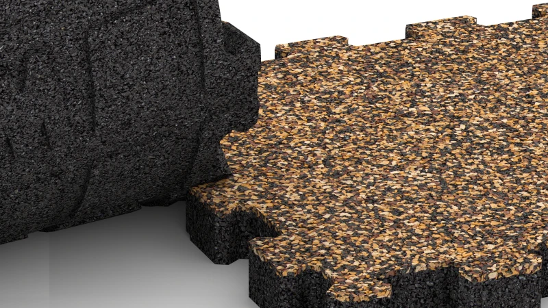 Utskuren pusselsystem utan fals