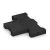 Großaufnahme vom Verbindungssystem von WARCO-Boden 3845 - Marksten im Farbdesign Antracit. Abmessungen 20 × 16,5 × 4,3 cm | 0,0278 m².