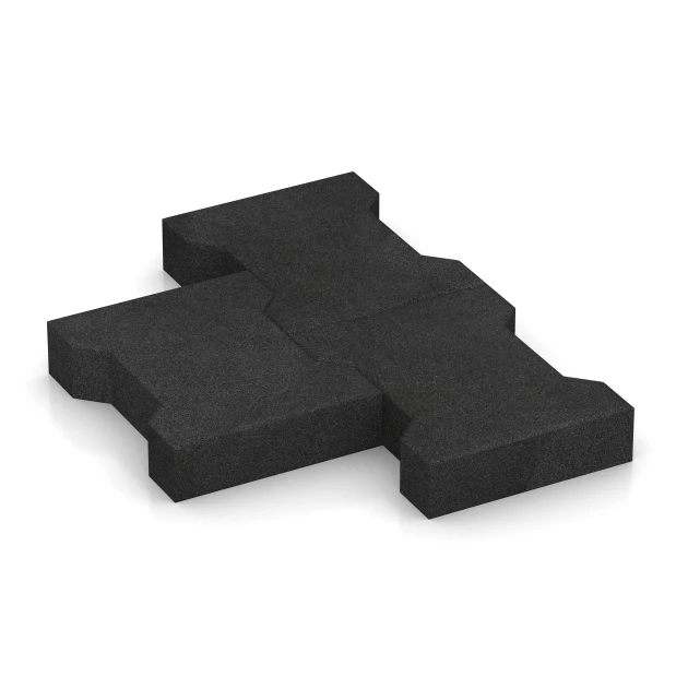 Großaufnahme vom Verbindungssystem von WARCO-Boden 3845 - Marksten im Farbdesign Antracit. Abmessungen 20 × 16,5 × 4,3 cm | 0,0278 m².