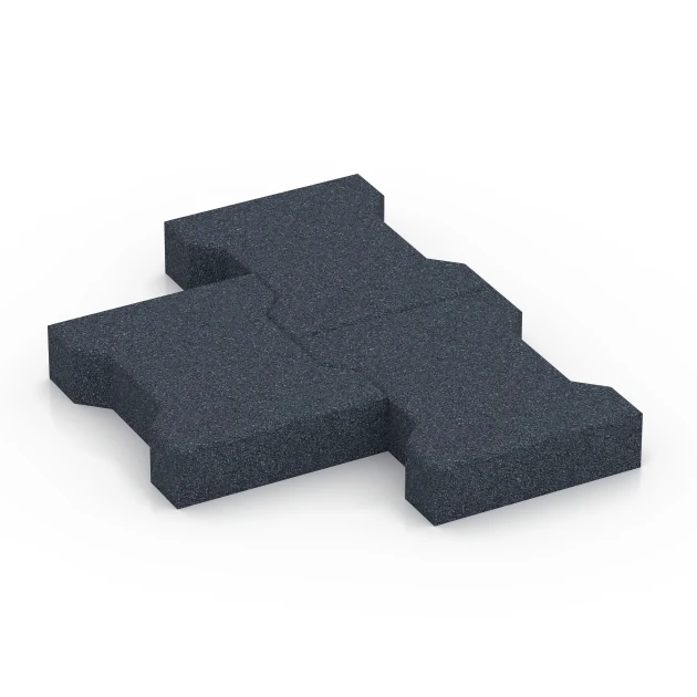 Großaufnahme vom Verbindungssystem von WARCO-Boden 7071 - Marksten im Farbdesign Skiffergrå. Abmessungen 20 x 16,5 x 4,5 cm | 0,0278 m².