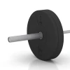 Großaufnahme vom Verbindungssystem von WARCO-Boden 6084 - Bumper Plate im Farbdesign Antracit. Abmessungen 5 kg | ø 45,4 x 3,15 cm.