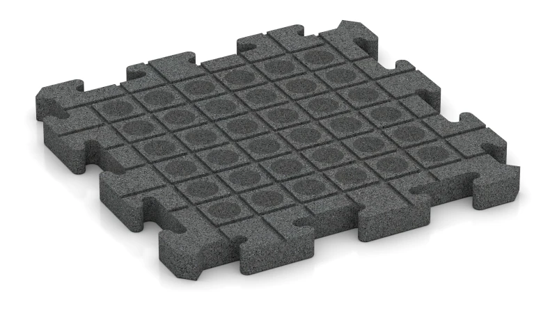 Dräneringskanaler och kupoler i kvadratisk struktur