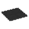 Aufsicht auf die Unterseite, also die Bodenseite von WARCO-Formteil 3408 - Fitness Skyddsmatta HD im Format 1000 x 1000 x 40 mm.