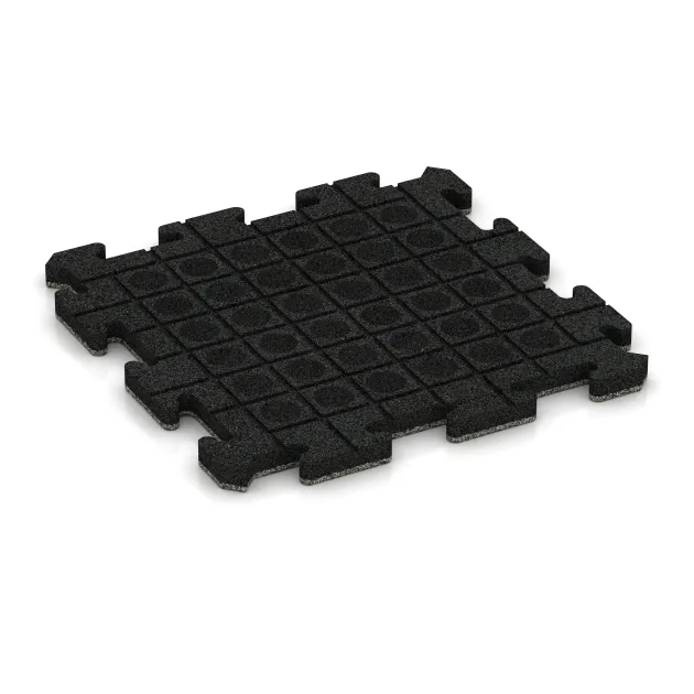 Aufsicht auf die Unterseite, also die Bodenseite von WARCO-Formteil 2727 - Poolplatta im Format 500 x 500 x 30 mm.