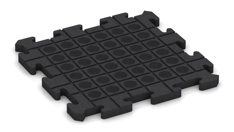 Dräneringskanaler och kupoler i kvadratisk struktur