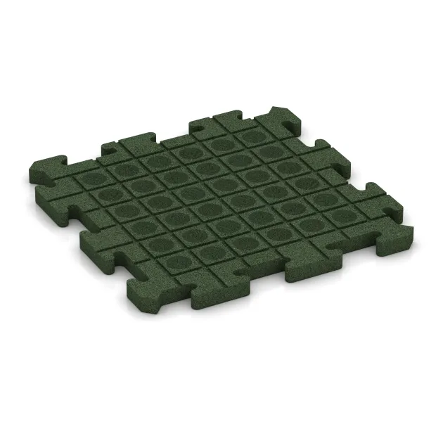 Aufsicht auf die Unterseite, also die Bodenseite von WARCO-Formteil 4175 - Gummibeläggning för sport HD im Format 500 x 500 x 30 mm.