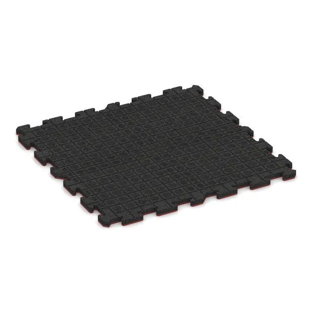 Aufsicht auf die Unterseite, also die Bodenseite von WARCO-Formteil 6025 - Trappflisa im Format 1000 x 1000 x 30 mm.