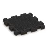 Aufsicht auf die Unterseite, also die Bodenseite von WARCO-Formteil 3015 - Utomhus trallplatta im Format 500 x 500 x 50 mm.