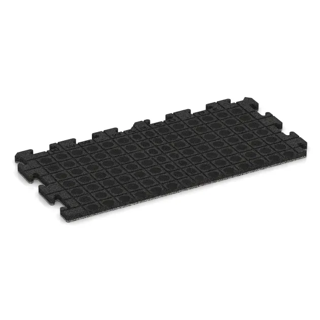 Aufsicht auf die Unterseite, also die Bodenseite von WARCO-Formteil 5010 - Kantplatta im Format 1000 x 485 x 30 mm.