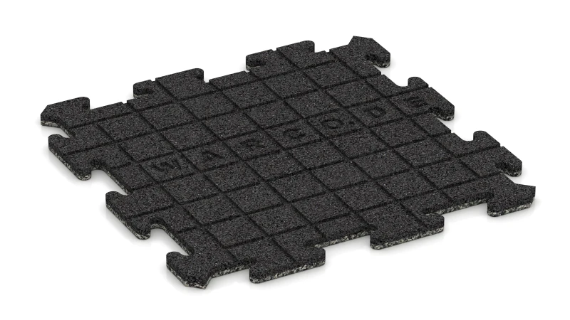 Dräneringsspår i kvadratisk struktur – 4 mm djupa