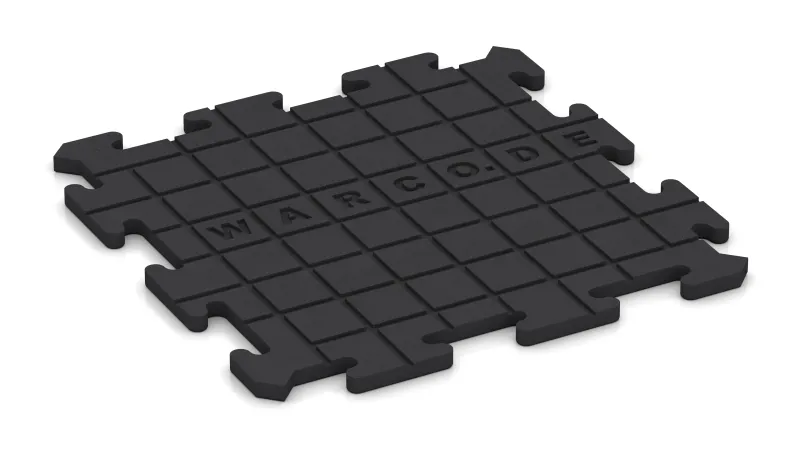 Dräneringsspår i kvadratisk struktur – 4 mm djupa