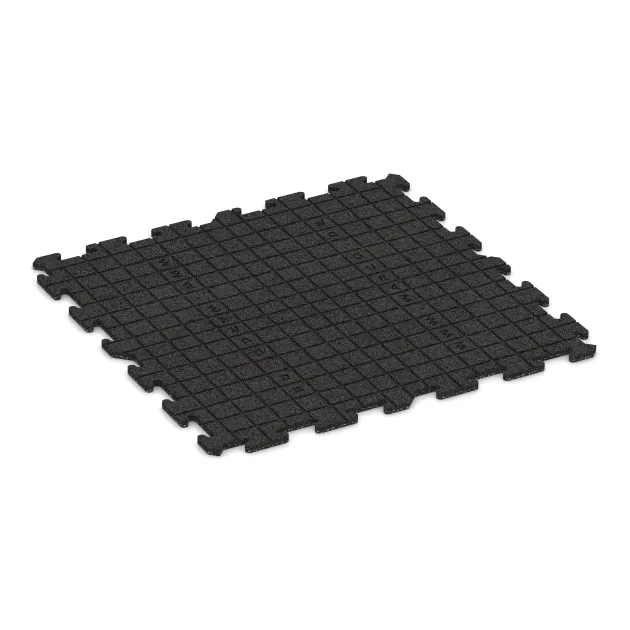 Aufsicht auf die Unterseite, also die Bodenseite von WARCO-Formteil 3925 - Hundgolvplatta im Format 1000 x 1000 x 18 mm.