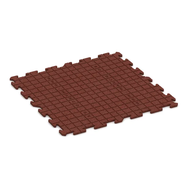 Aufsicht auf die Unterseite, also die Bodenseite von WARCO-Formteil 3960 - Hundsportgolv HD im Format 1000 x 1000 x 18 mm.