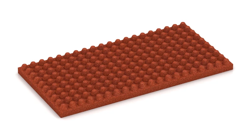 Struktur av 23 mm höga avkapade koner