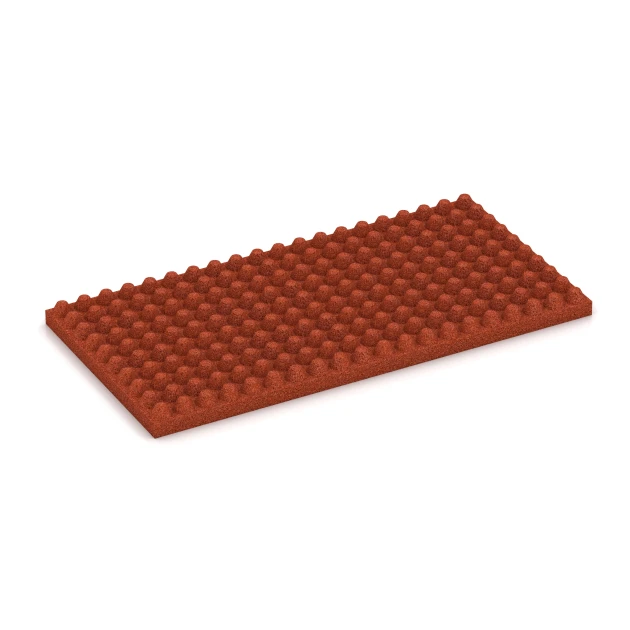 Aufsicht auf die Unterseite, also die Bodenseite von WARCO-Formteil 3644 - Lyxig stallmatta im Format 100 × 50 × 5,5 cm.