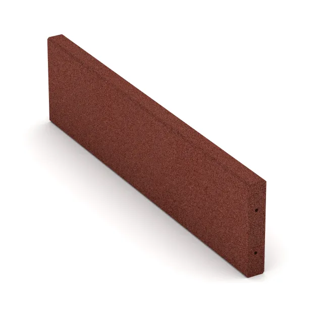 Aufsicht auf die Unterseite, also die Bodenseite von WARCO-Formteil 2591 - Gummikantsten im Format 1000 x 50 x 250 mm.