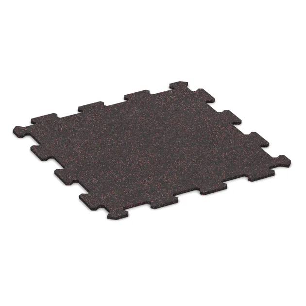 Aufsicht auf die Unterseite, also die Bodenseite von WARCO-Formteil 0912 - Fitnessgolv Kompakt im Format 485 x 485 x 8 mm | 0,235 m².