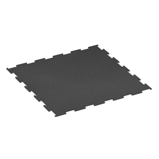 Aufsicht auf die Unterseite, also die Bodenseite von WARCO-Formteil 6449 - Fitnessgolv Kompakt im Format 100 × 100 × 0,8 cm.
