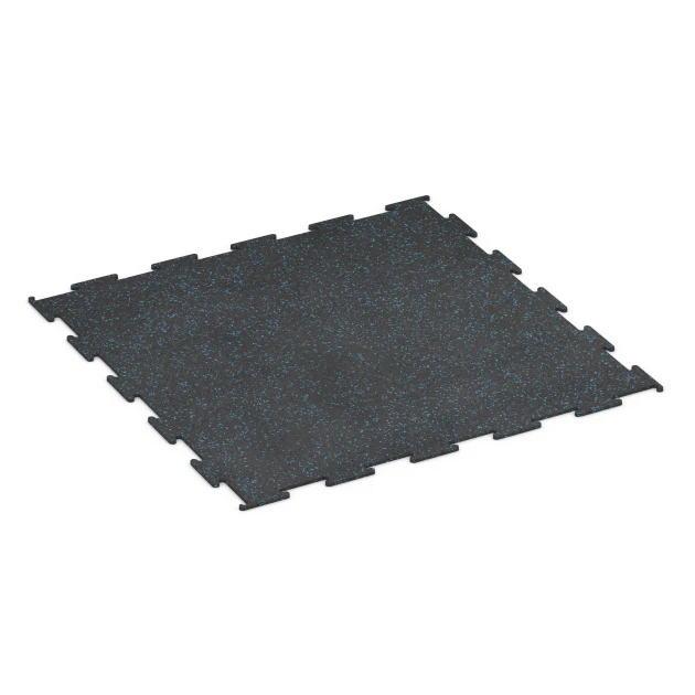 Aufsicht auf die Unterseite, also die Bodenseite von WARCO-Formteil 6451 - Fitnessgolv Kompakt im Format 100 × 100 × 0,8 cm.