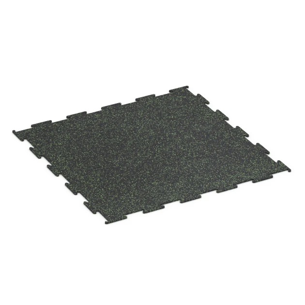 Aufsicht auf die Unterseite, also die Bodenseite von WARCO-Formteil 6453 - Fitnessgolv Kompakt im Format 100 × 100 × 0,8 cm.