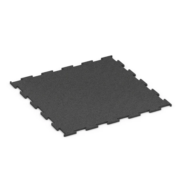 Aufsicht auf die Unterseite, also die Bodenseite von WARCO-Formteil 6455 - Fitnessgolv Kompakt im Format 50 × 50 × 0,8 cm.