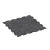 Aufsicht auf die Unterseite, also die Bodenseite von WARCO-Formteil 6458 - Fitnessgolv Kompakt im Format 50 × 50 × 0,8 cm.