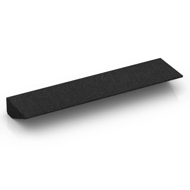 Aufsicht auf die Unterseite, also die Bodenseite von WARCO-Formteil 6603 - Tröskelramp im Format 100 × 25 cm | 1 < 10 cm.