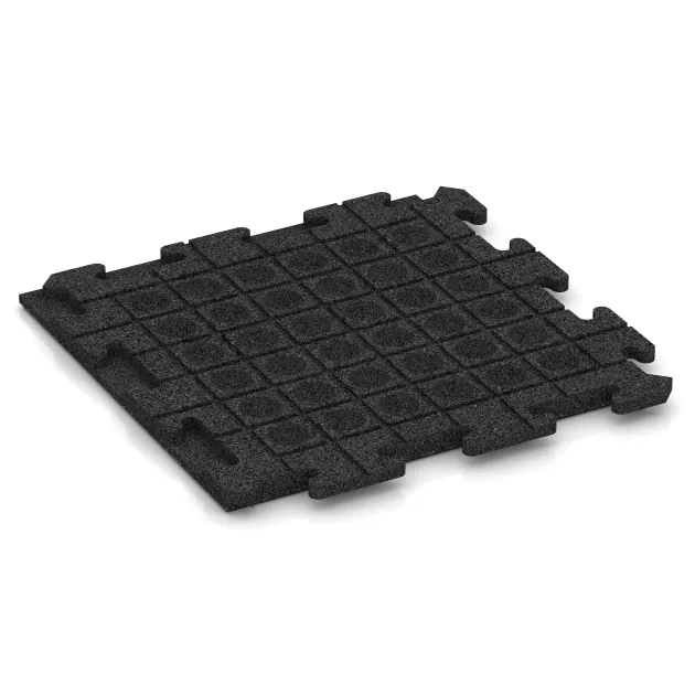 Aufsicht auf die Unterseite, also die Bodenseite von WARCO-Formteil 1209 - Poolplatta Klassisk im Format 500 x 500 x 30 mm.