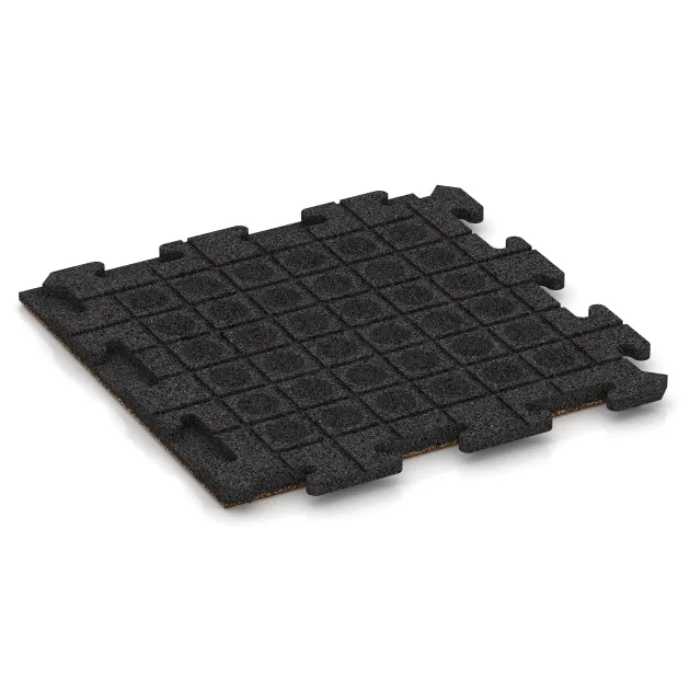 Aufsicht auf die Unterseite, also die Bodenseite von WARCO-Formteil 1210 - Poolplatta Klassisk im Format 500 x 500 x 30 mm.
