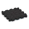 Aufsicht auf die Unterseite, also die Bodenseite von WARCO-Formteil 5420 - Gummiklickplatta im Format 306 x 306 x 30 mm.
