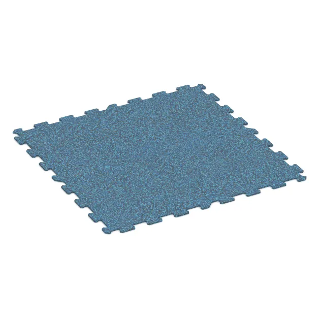 Aufsicht auf die Unterseite, also die Bodenseite von WARCO-Formteil 1029 - Fitnessgolv Kompakt im Format 970 x 970 x 8 mm | 0,94 m.