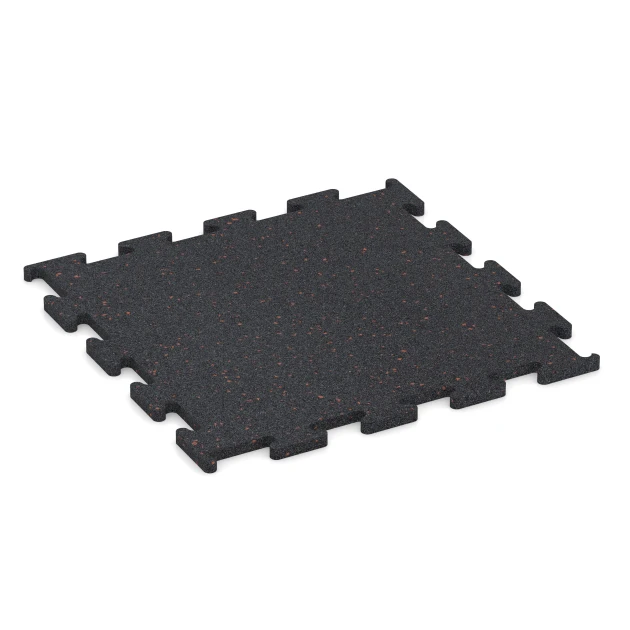 Aufsicht auf die Unterseite, also die Bodenseite von WARCO-Formteil 3769 - Fitness Performance Elite Träningsgolv im Format 50 x 50 x 1,5 cm | 0,25 m².
