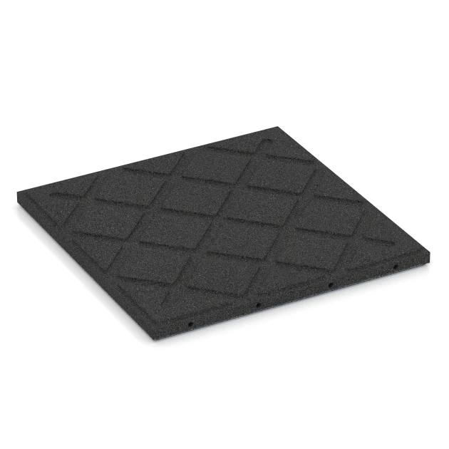 Aufsicht auf die Unterseite, also die Bodenseite von WARCO-Formteil 6185 - Liggmatta för hund im Format 50 x 50 x 3 cm | 0,25 m².