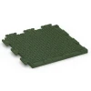 Aufsicht auf die Unterseite, also die Bodenseite von WARCO-Formteil 7054 - Terrassplatta i gummi Linea im Format 50 x 50 x 3 cm | 0,25 m².