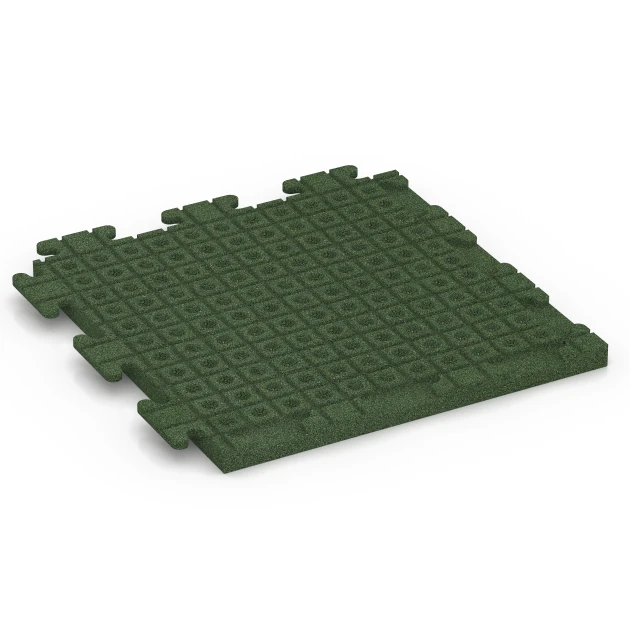 Aufsicht auf die Unterseite, also die Bodenseite von WARCO-Formteil 7054 - Terrassplatta i gummi Linea im Format 50 x 50 x 3 cm | 0,25 m².
