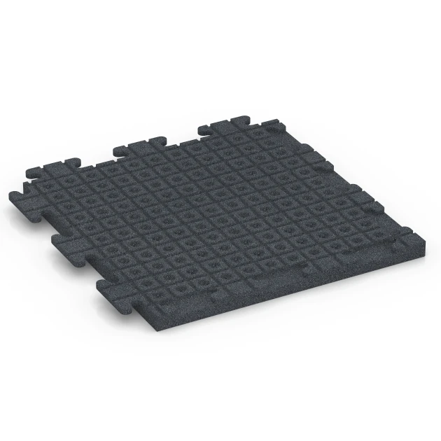 Aufsicht auf die Unterseite, also die Bodenseite von WARCO-Formteil 6978 - Träningsgolvplatta Classic im Format 50 x 50 x 3 cm | 0,25 m².