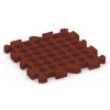 Aufsicht auf die Unterseite, also die Bodenseite von WARCO-Formteil 6994 - Gymgolv im Format 50 x 50 x 4 cm | 0,25 m².