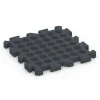 Aufsicht auf die Unterseite, also die Bodenseite von WARCO-Formteil 6983 - Bollplanplatta im Format 50 x 50 x 4 cm | 0,25 m².